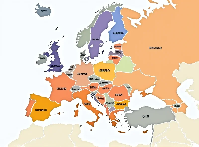 Map of Europe highlighting France, Germany, Russia, and China.