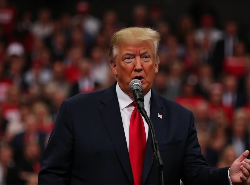 Donald Trump Jr. speaking at a rally.