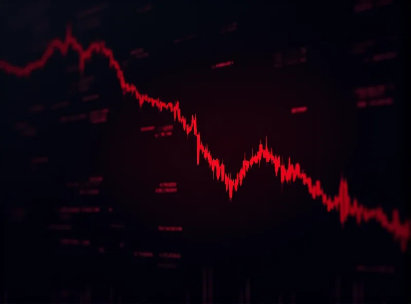 Illustration of a stock market graph plummeting downwards