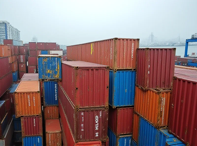 Image of shipping containers symbolizing trade wars