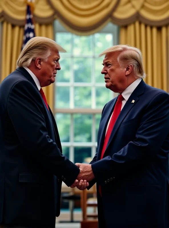 Keir Starmer and Donald Trump shaking hands in the Oval Office