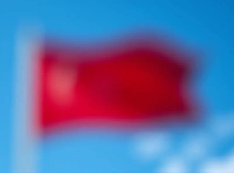 Image of Turkish flag waving in the wind.