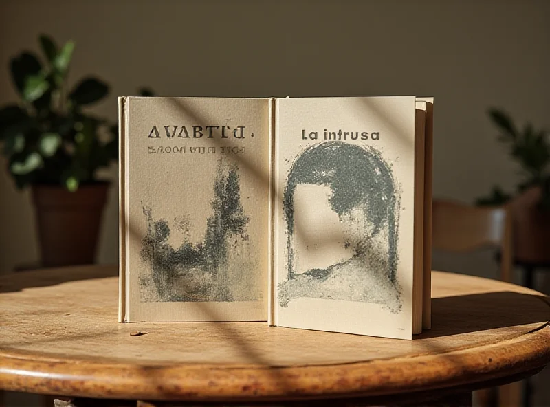 Book covers of 'El cos invisible' and 'La intrusa' side-by-side, displayed on a wooden table with soft natural light.