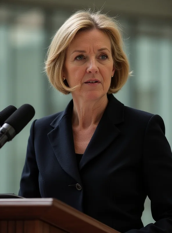 Anneliese Dodds delivering a speech.