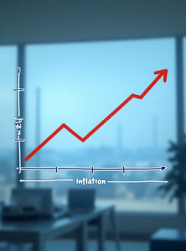 Graph showing inflation rates trending upwards