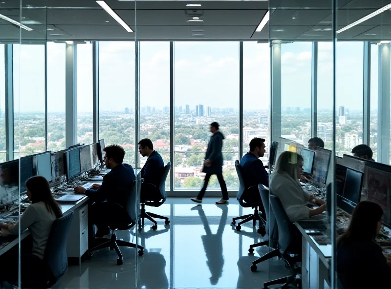 A modern office space in Birmingham's business district.