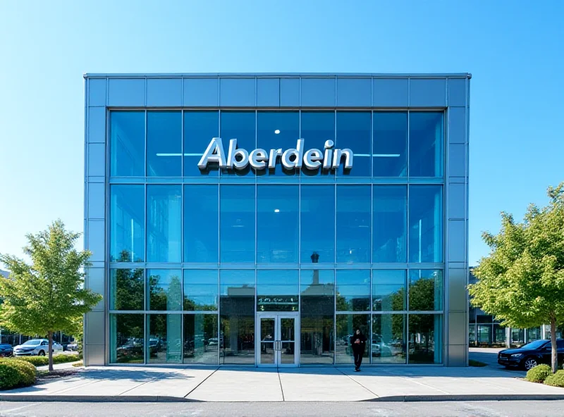 The new Aberdeen logo displayed on a modern office building.