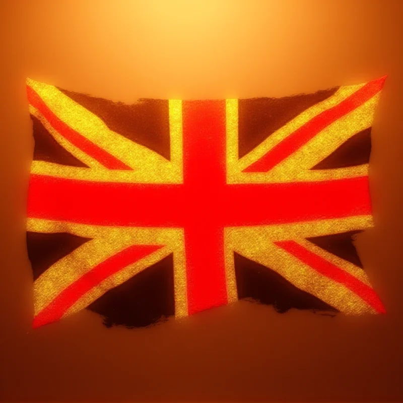 A stylized image showing the Union Jack flag with a golden sheen, representing the UK's appeal to investors.