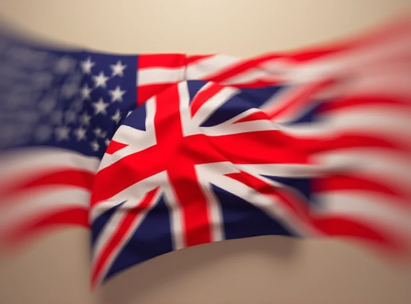 Illustration of the United Kingdom and United States flags intertwined, symbolizing extradition request.