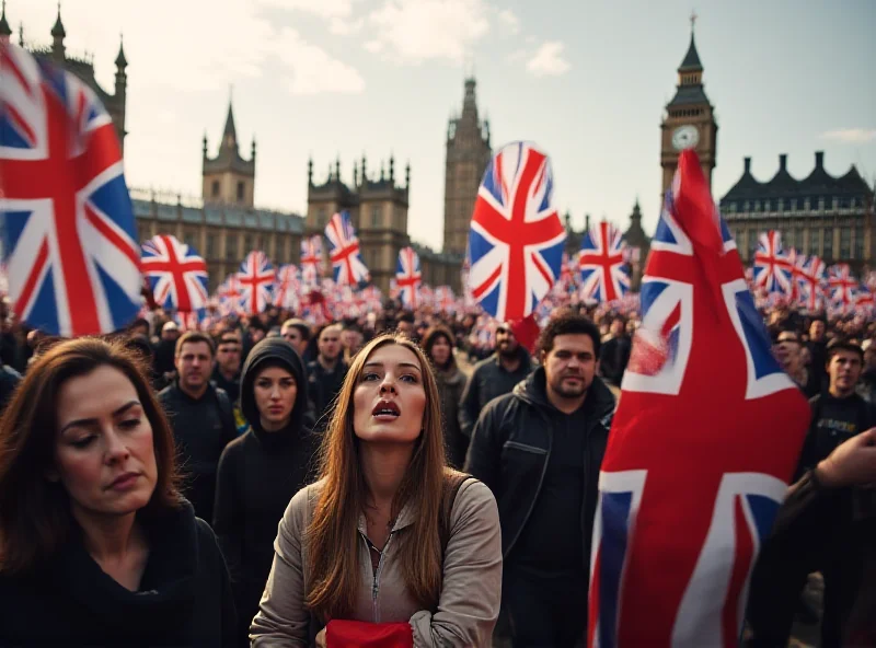 A crowded protest with union flags and banners, symbolizing potential increased strike action.