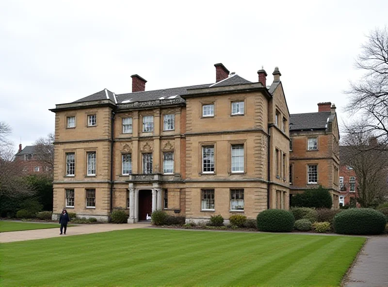 Exterior view of Cambridge Crown Court on a cloudy day, symbolizing the legal proceedings and justice system in the UK.