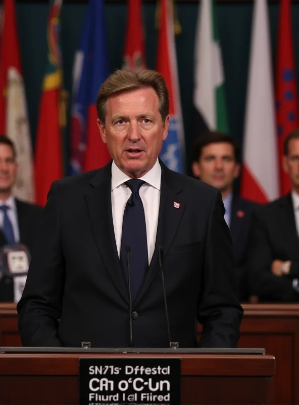 Sir Keir Starmer speaking at a NATO summit.