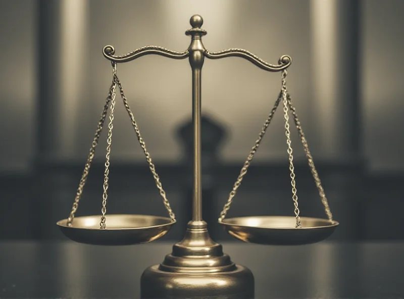 Scales of Justice with blurred background