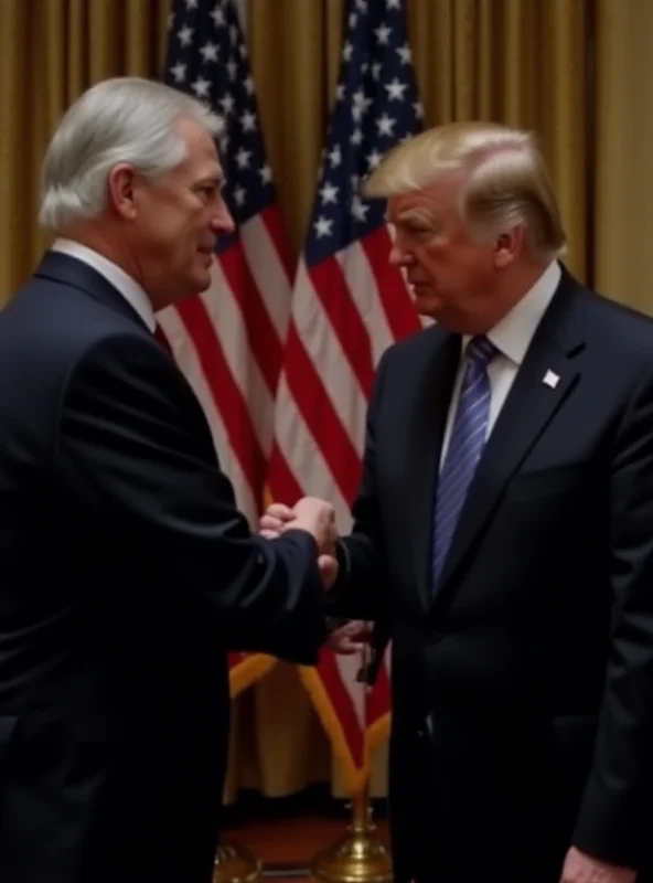 Keir Starmer shaking hands with a US official in Washington.