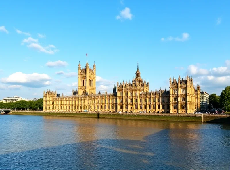 The Houses of Parliament in London.