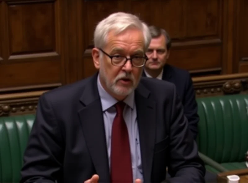 Jeremy Corbyn speaking in Parliament