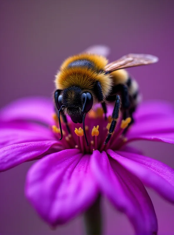 Close-up of a bumblebee on a flower