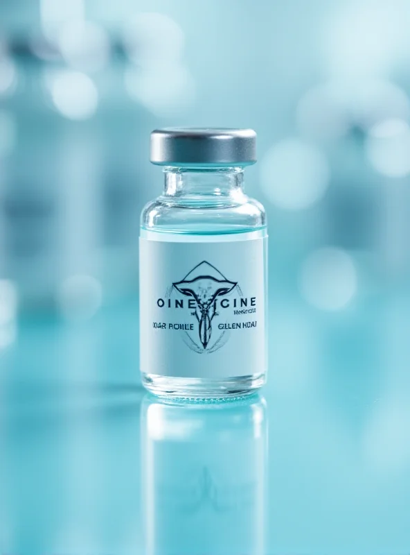 A close-up shot of a vial of vaccine, symbolizing the importance of immunization.