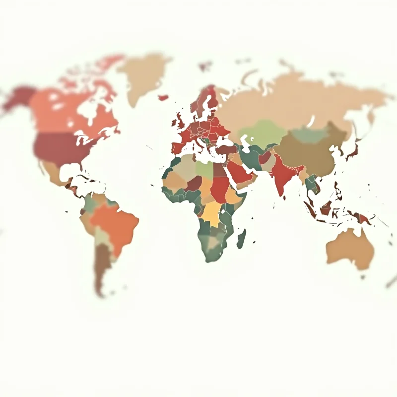 A world map highlighting regions with low vaccination rates, emphasizing the urgent need for global immunization efforts.