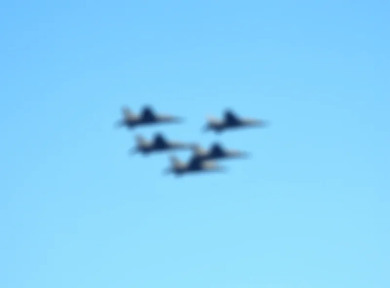 Fighter jets flying in formation over a cloudy sky