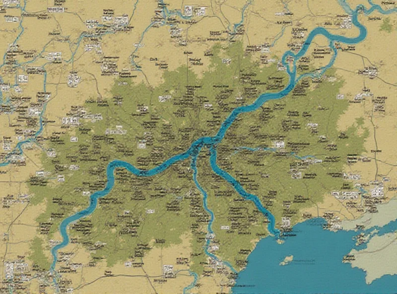 Military map showing the Dnipro River and troop positions, highlighting areas of conflict in the Kherson region.