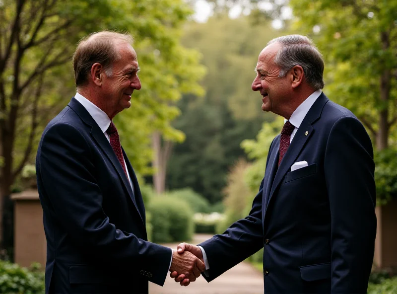 King Charles III greeting the President of Ukraine at his country estate.