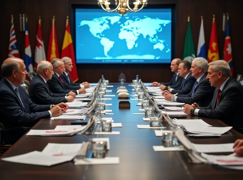 Image of a meeting with world leaders