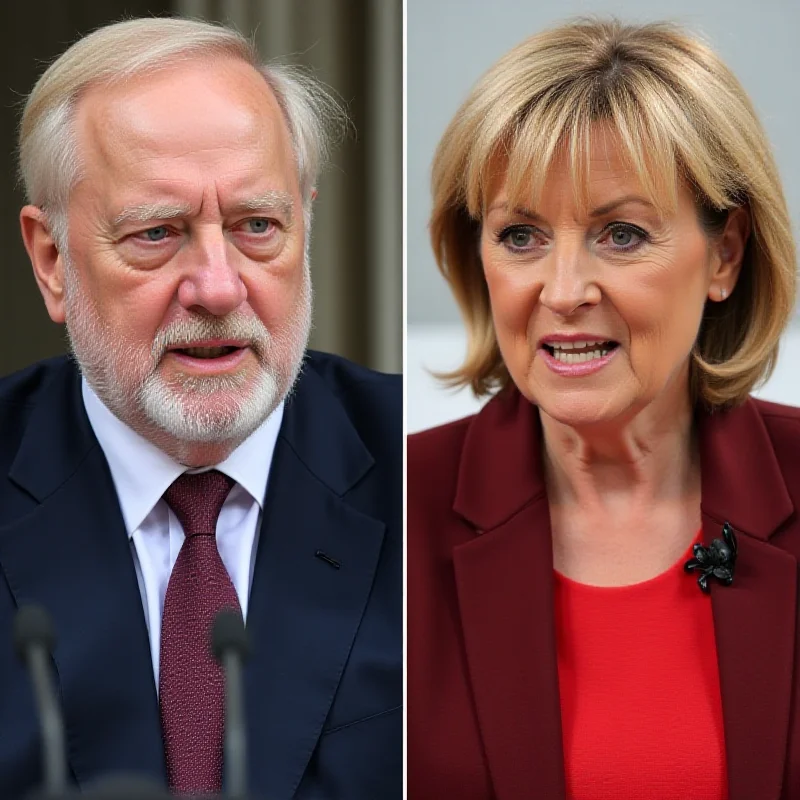 A split image showing Petr Pavel on the left looking confident and statesmanlike, and Alice Weidel on the right giving a controversial speech with a stern expression. The image represents the diverse political viewpoints influencing the international landscape.