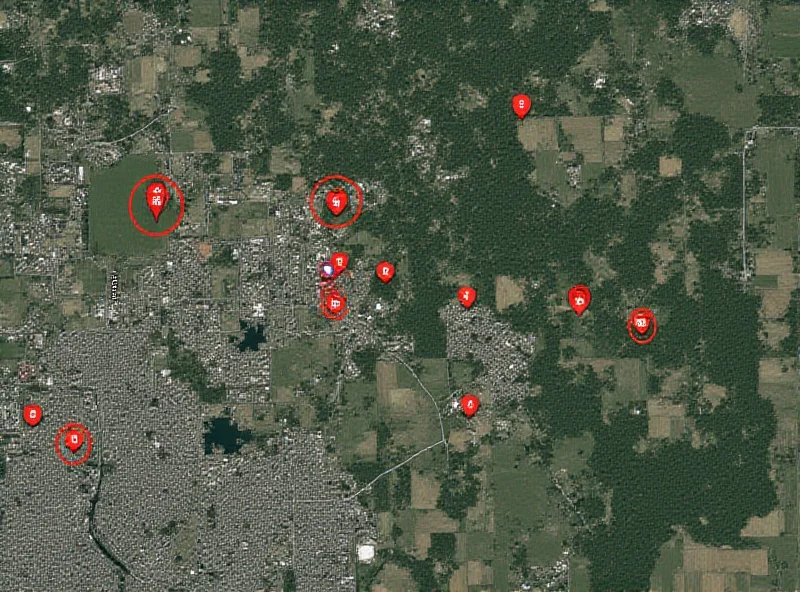 Satellite image showing military targets in Russia