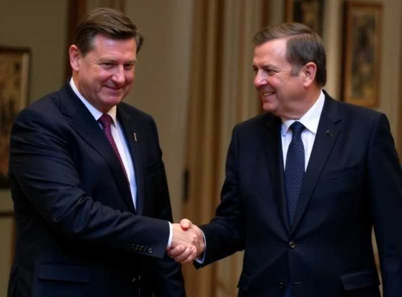 Image of Keir Starmer shaking hands with Volodymyr Zelenskyy