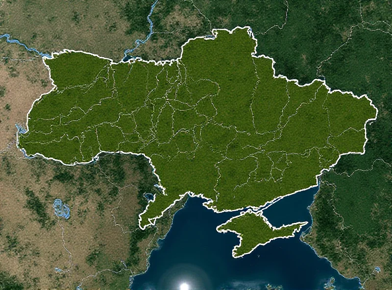 Satellite image of Ukraine