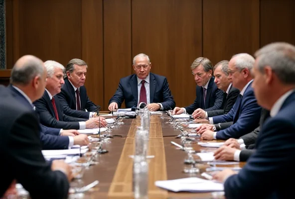 EU leaders at a summit discussing aid to Ukraine