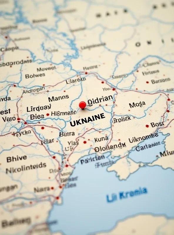 A map of Ukraine highlighting Kiev