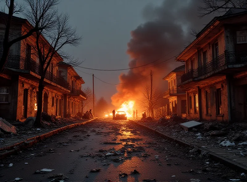 Damaged buildings in Odessa after a drone strike.