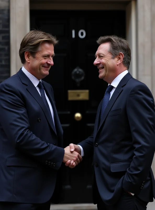 Volodymyr Zelensky shaking hands with Keir Starmer