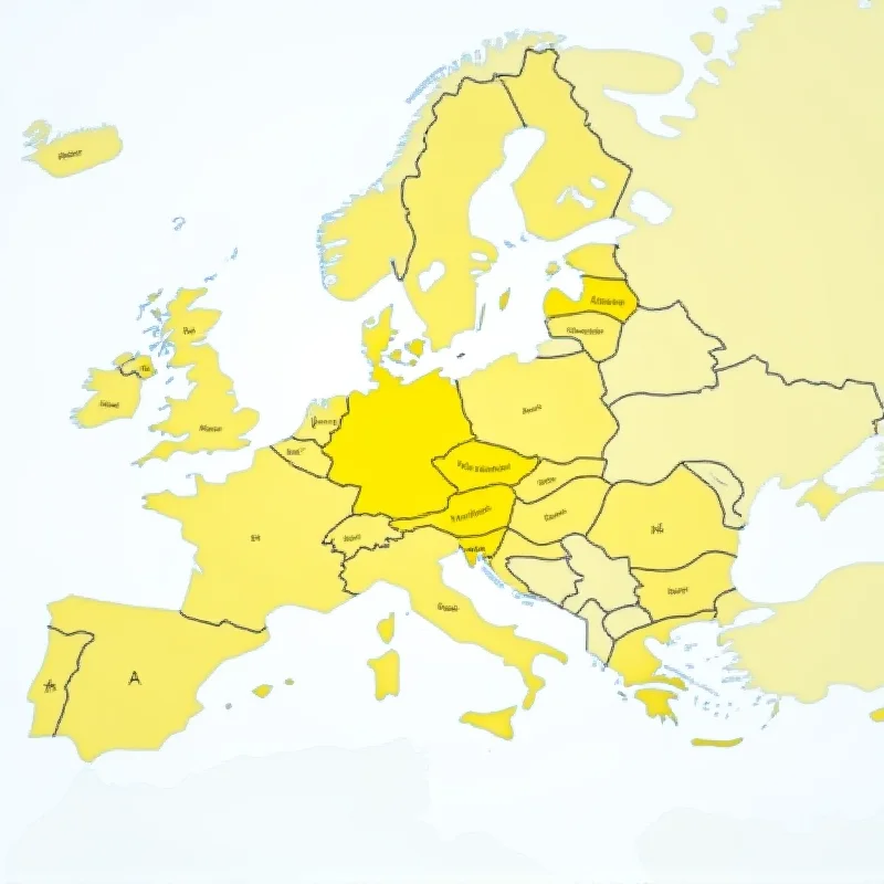 A map of Europe with a focus on Ukraine