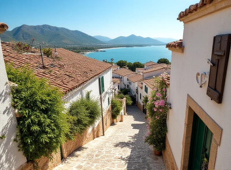 The picturesque village of Alcudia, nestled near Port d'Alcudia in Majorca, Spain.