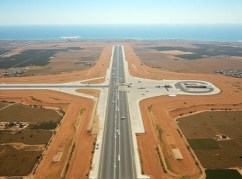 Aerial view of Naval Air Station Sigonella in Sicily