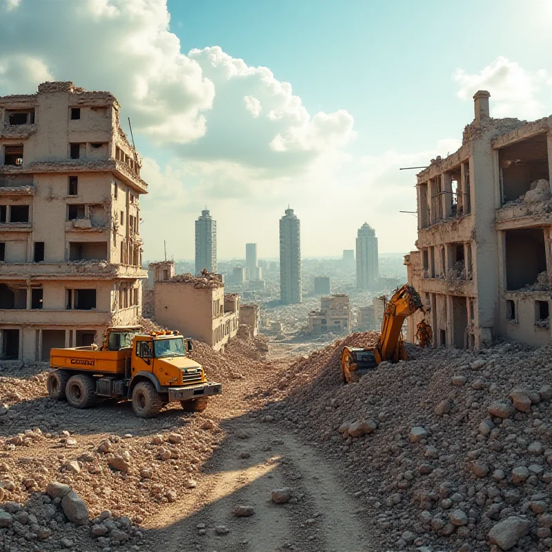 Image depicting the rebuilding of Gaza.