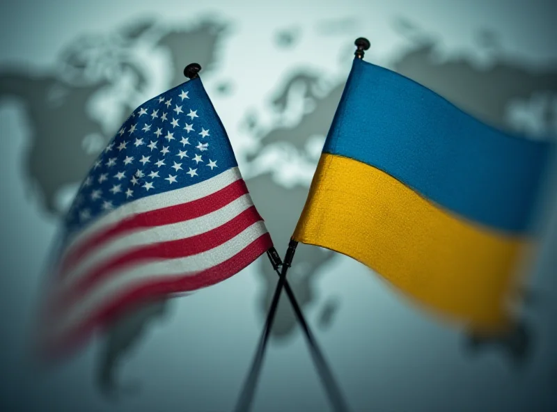 Image depicting the US and Ukrainian flags intertwined, symbolizing intelligence sharing.