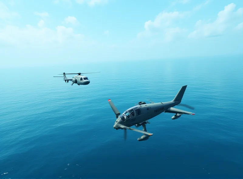 A US aircraft encountering a Chinese drone in the South China Sea.