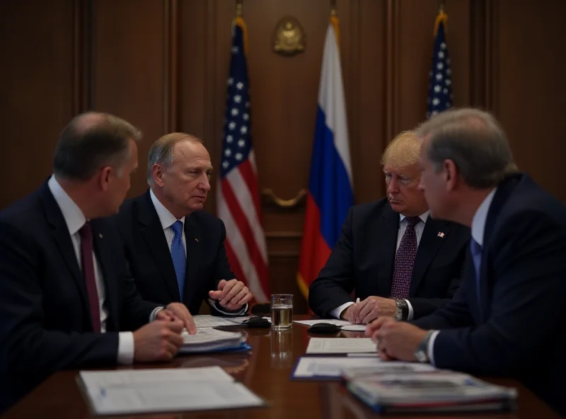 Meeting between US and Russian diplomats.