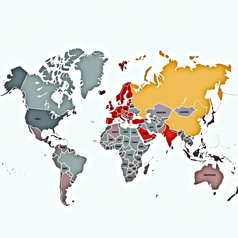 World map highlighting the United States, United Kingdom, and Russia