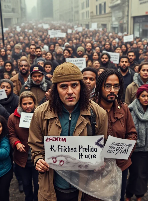 A group of diverse people fasting in solidarity for Alberto Trentini's release.