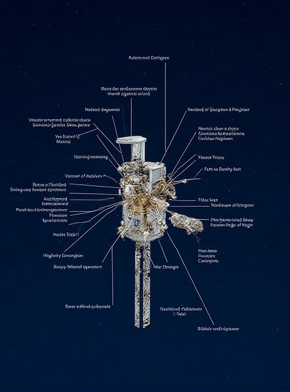 Diagram of the Voyager spacecraft and its instruments