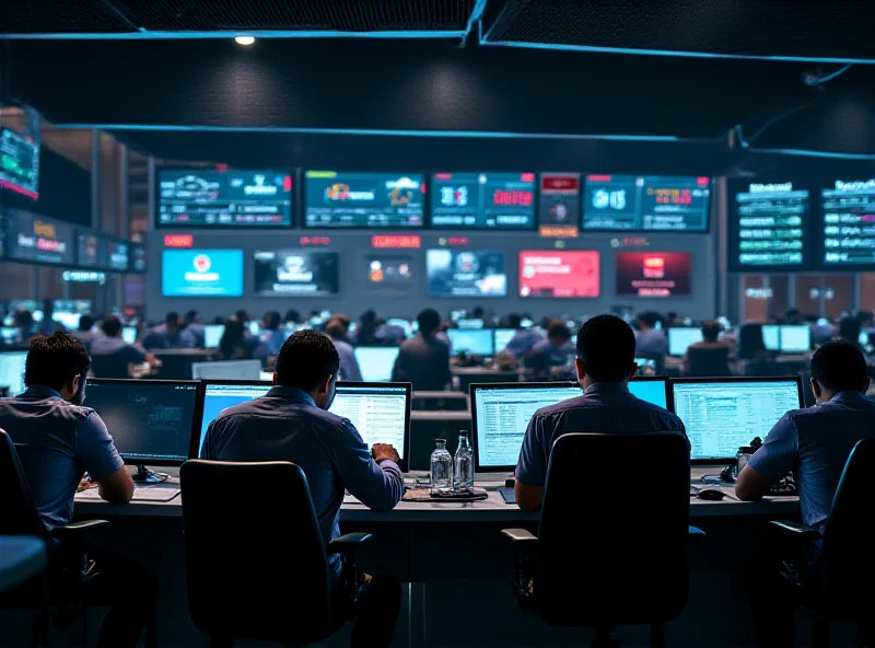 Image of the Bursa Malaysia stock exchange trading floor, busy and active with traders