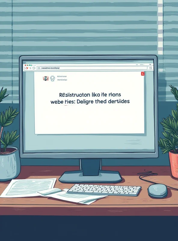 Illustration of a computer screen displaying an error message indicating restricted access to a website.