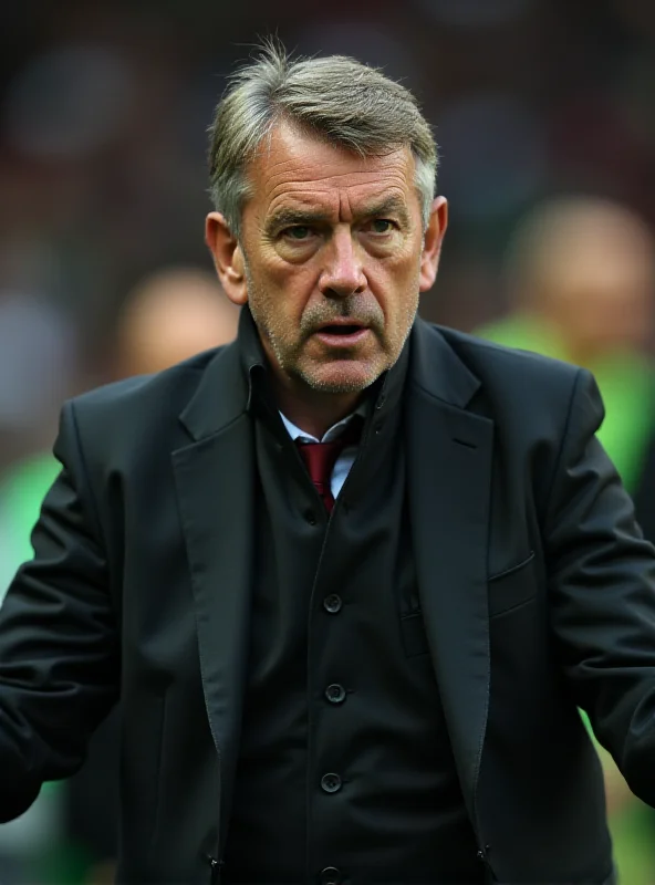 Aston Villa manager giving instructions on the sidelines during a Champions League game