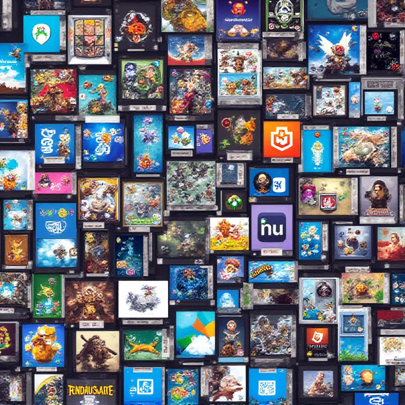 A collage showcasing various new apps and games available on the Microsoft Store for Windows 11.