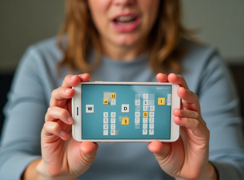 A person looking frustrated while playing Wordle on their phone, with several incorrect guesses displayed.